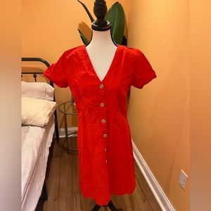 Ann Taylor red dress